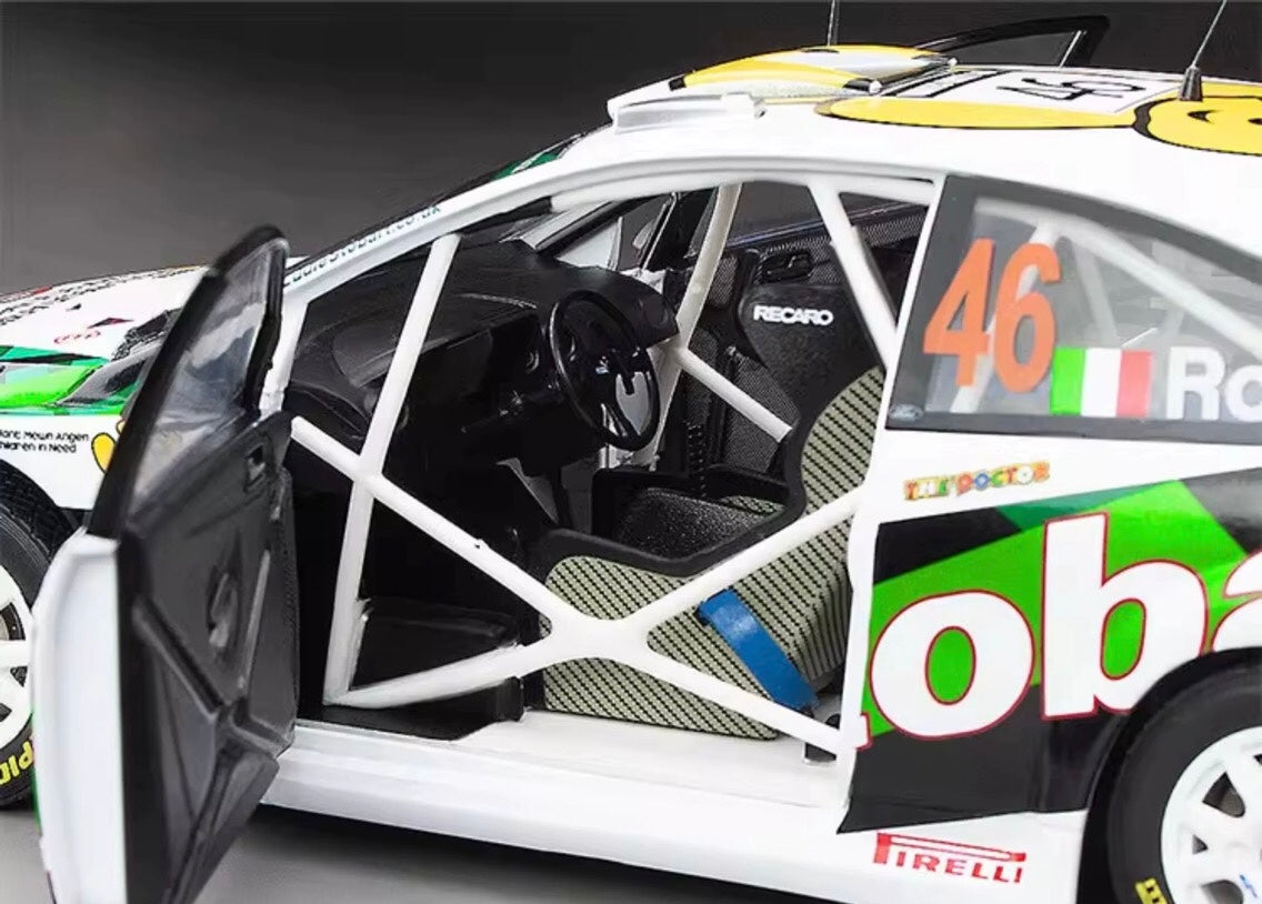 VALENTINO ROSSI #46 1:18 Rally Car – Sunstar Diecast (Stobart / Wales Rally GB)