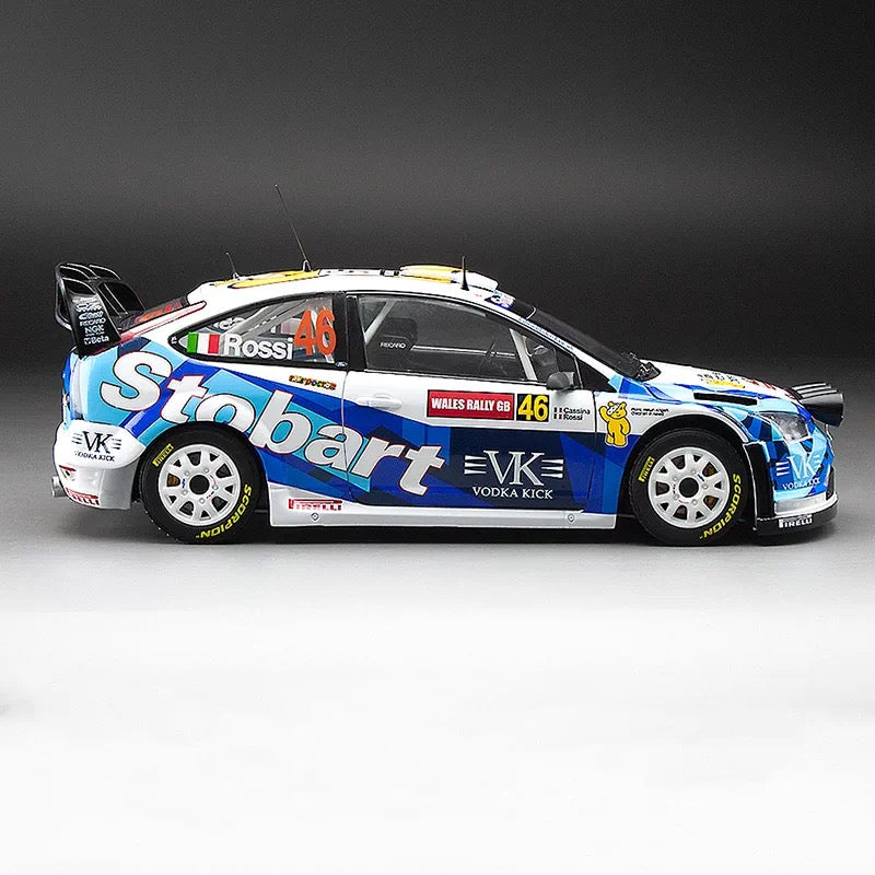 VALENTINO ROSSI #46 1:18 Rally Car – Sunstar Diecast (Stobart / Wales Rally GB)