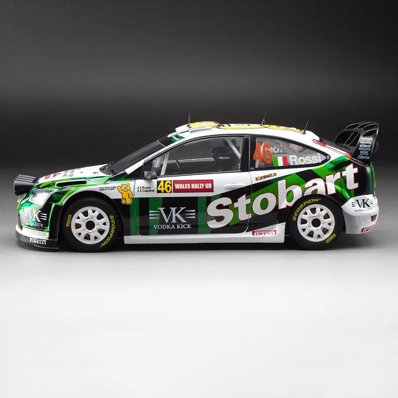 VALENTINO ROSSI #46 1:18 Rally Car – Sunstar Diecast (Stobart / Wales Rally GB)