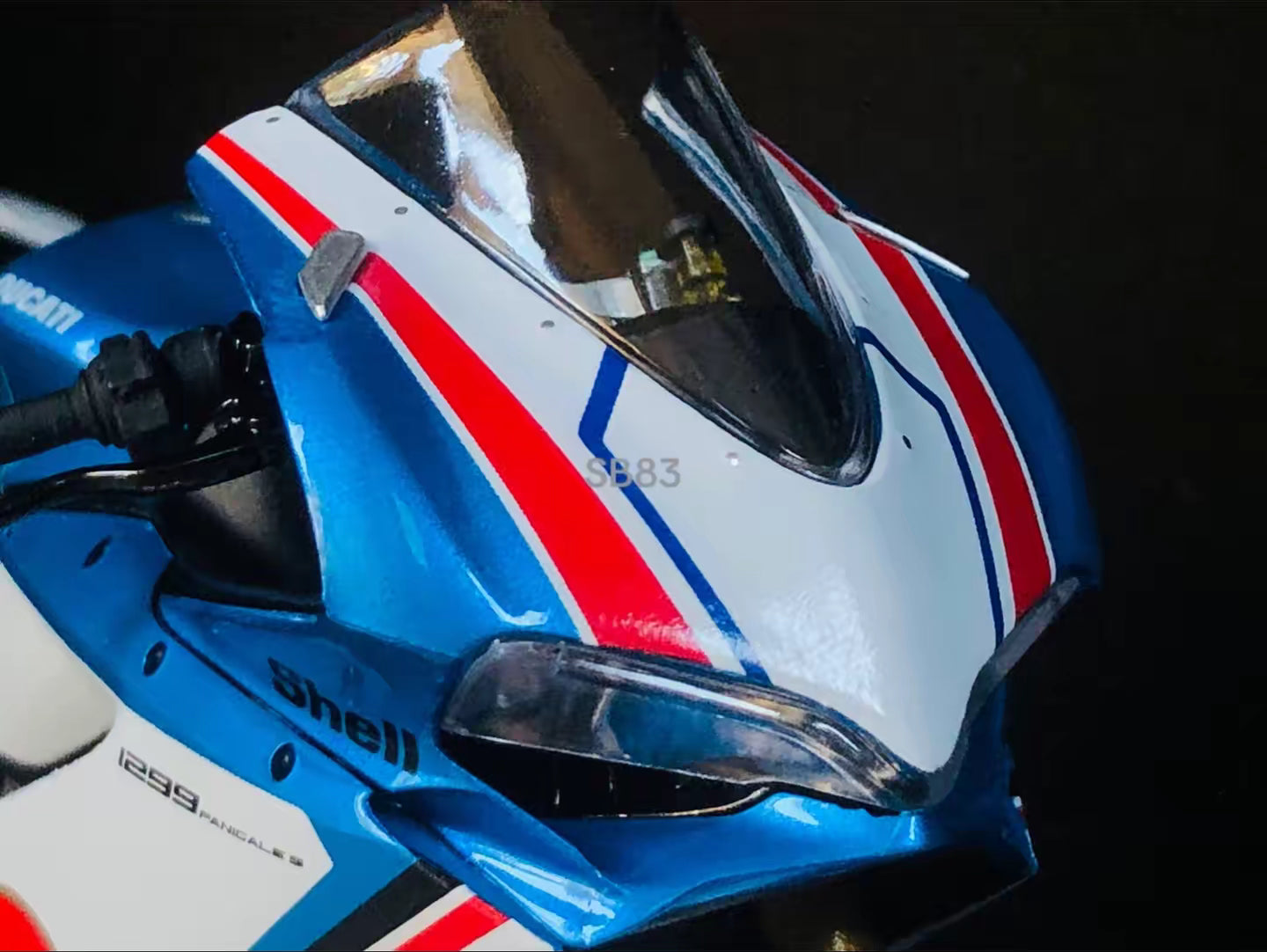 LIMITED: Ducati 1299 Panigale S Martini – 1:12 Scale Diecast (Blue/White) Free Shipping