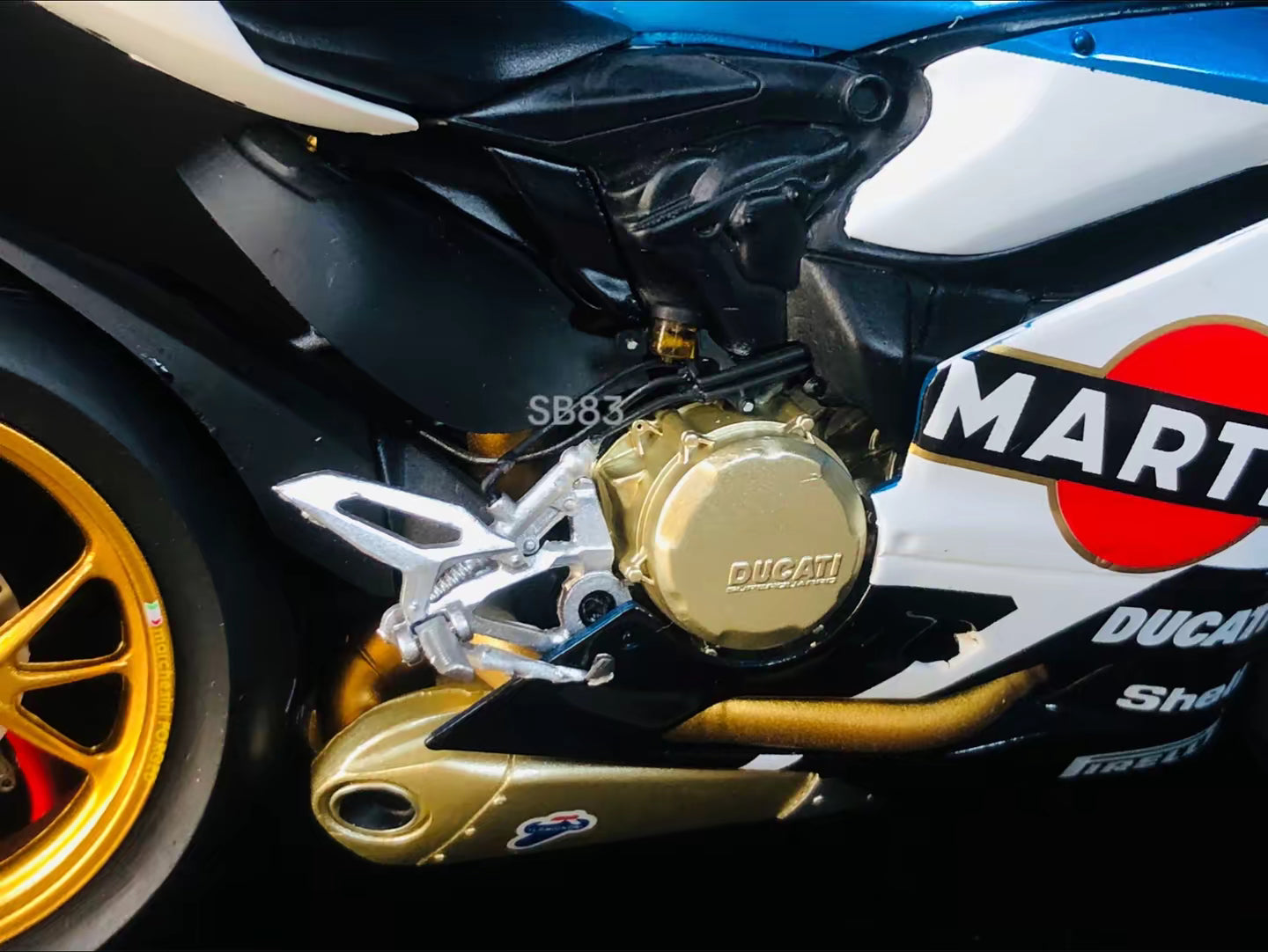 LIMITED: Ducati 1299 Panigale S Martini – 1:12 Scale Diecast (Blue/White) Free Shipping