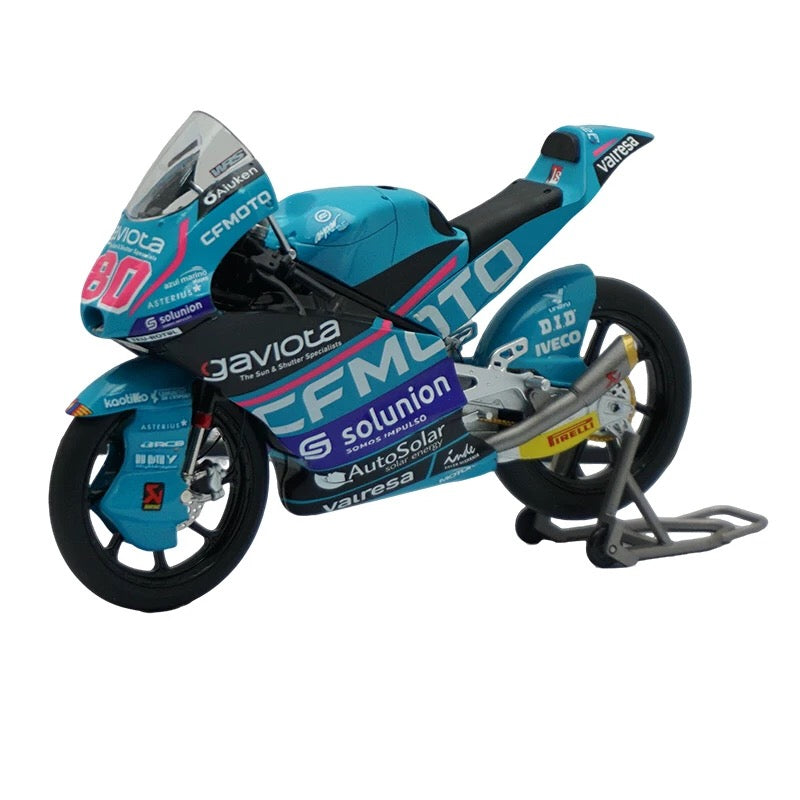 CFMOTO Moto3 2024 #80 David Alonso 1:12 Scale Diecast Model – Premium Racing Replica with Functional Front & Rear Suspension