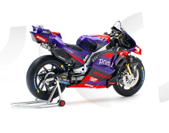 Kilo 1:12 Pramac Ducati GP24 Jorge Martín & Franco Morbidelli – Officially Licensed MotoGP Diecast Model with Full Functions