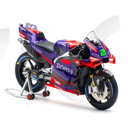 Kilo 1:12 Pramac Ducati GP24 Jorge Martín & Franco Morbidelli – Officially Licensed MotoGP Diecast Model with Full Functions