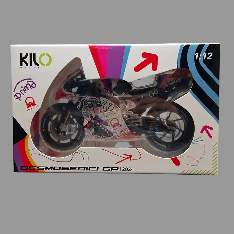 🔥 CATALAN GP 2024 SPECIAL – Jorge Martín #89 & Franco Morbidelli #21 Pramac Ducati 1:12 Diecast by Kilo