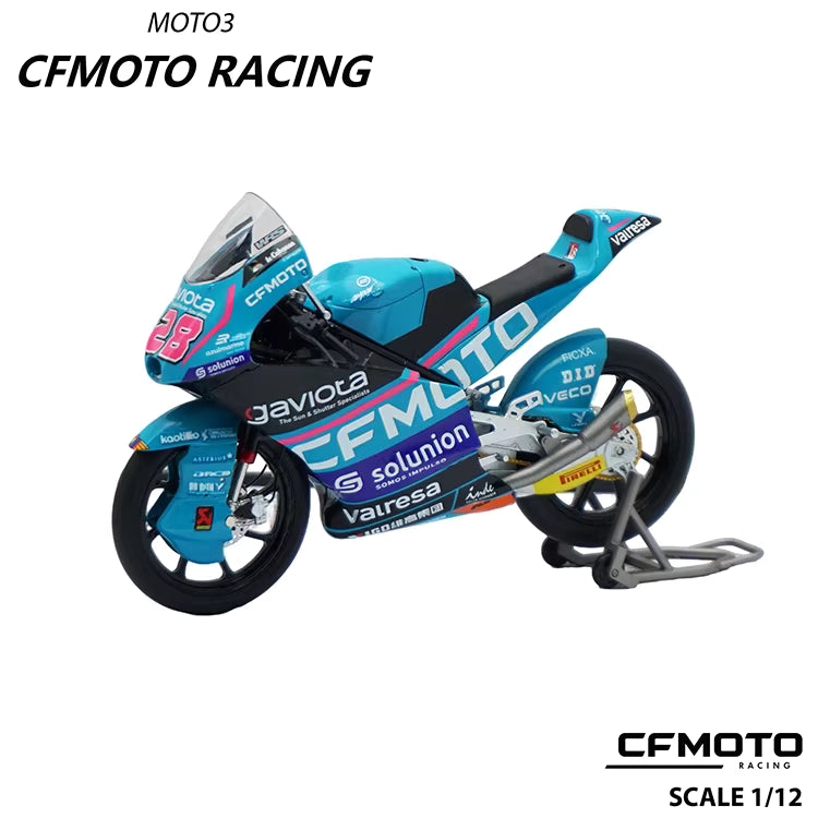 CF MOTO M. Quiles 1:12 Scale Diecast Motorcycle Model – Active Suspension, Movable Levers, Brembo Brakes