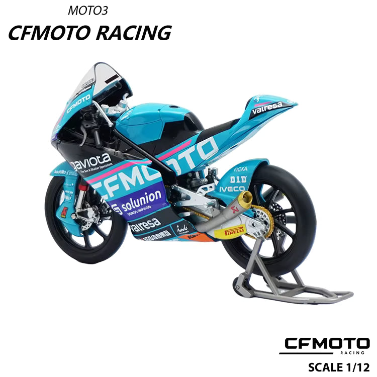 CF MOTO M. Quiles 1:12 Scale Diecast Motorcycle Model – Active Suspension, Movable Levers, Brembo Brakes
